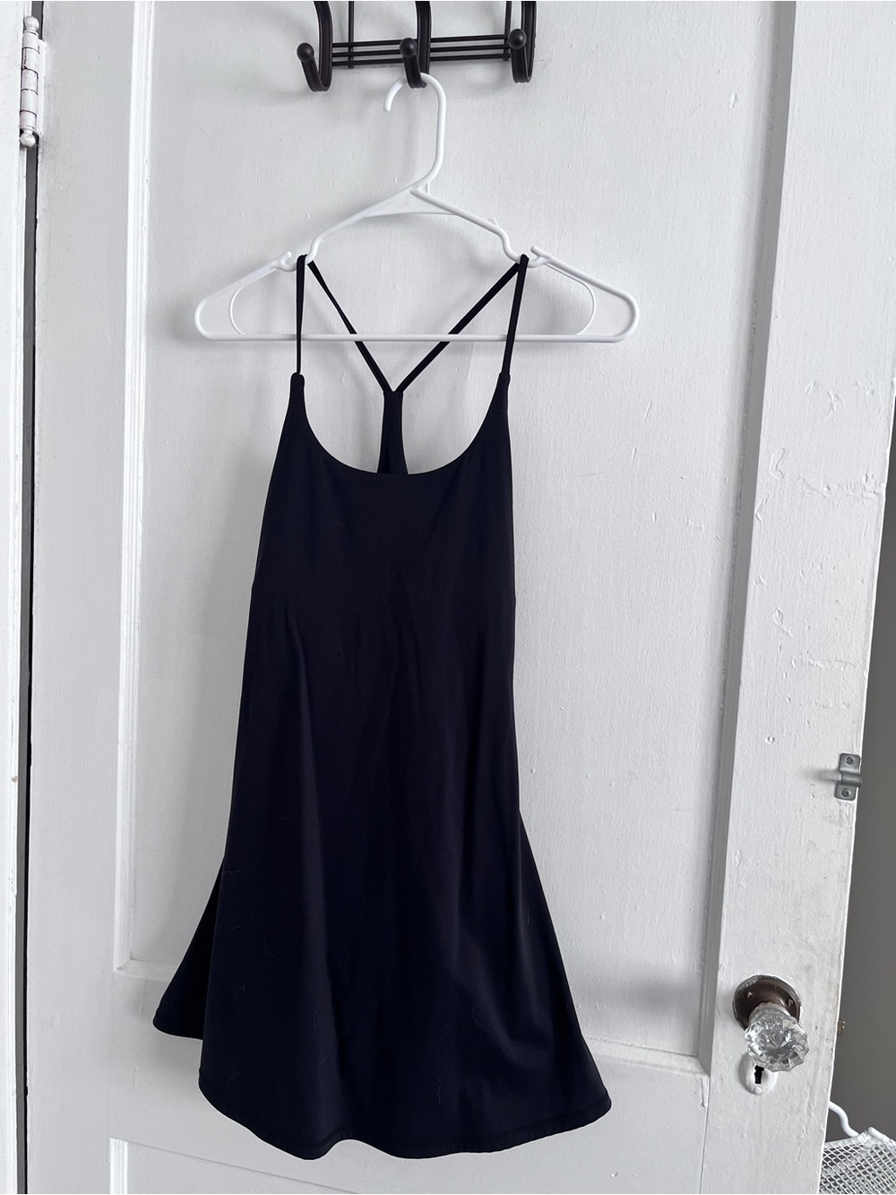 Black Strappy Women's exercise dress